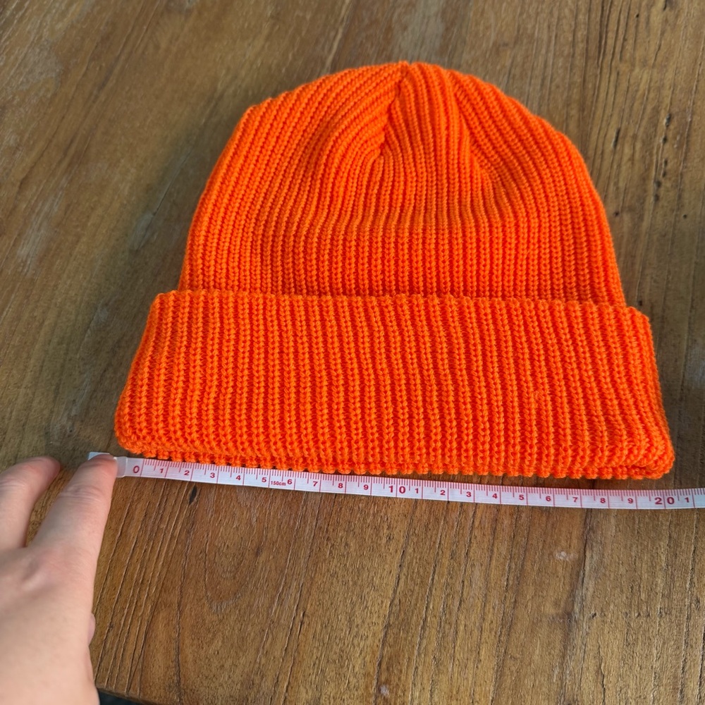 Bright Orange Knit Tuque  BEANIIEZ - Picture 6 of 9